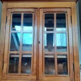 Louis XV style rosewood marquetry display case