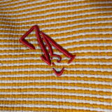 Nappe et 11 serviette en coton monogrammé VG ou VC
