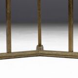 Side Table by Peter Ghyczy in Brass and Glass, Netherlands, 1970s