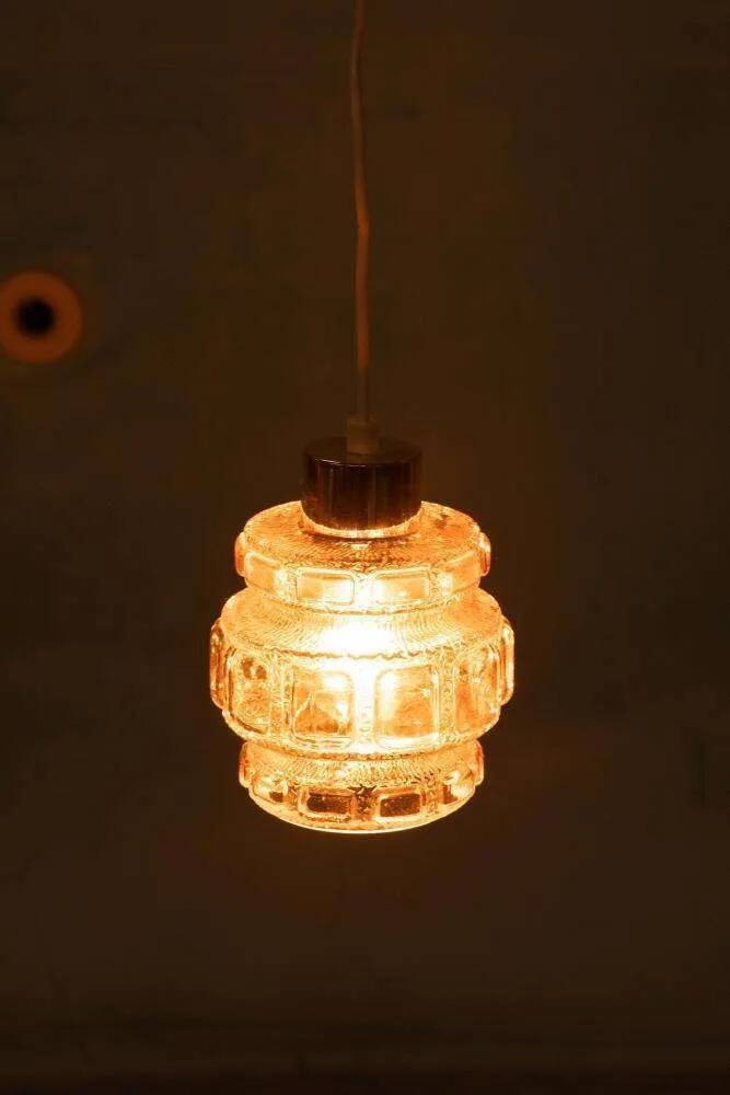 Vintage glass pendant from the 60s/70s, glass pendant from Sweden.