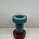 Vase Mirto Ettore Sottsass for Marutomi Japan 1997 Lacquered Blue Plastic