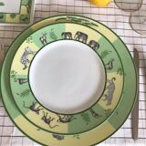 Hermes Africa green plates