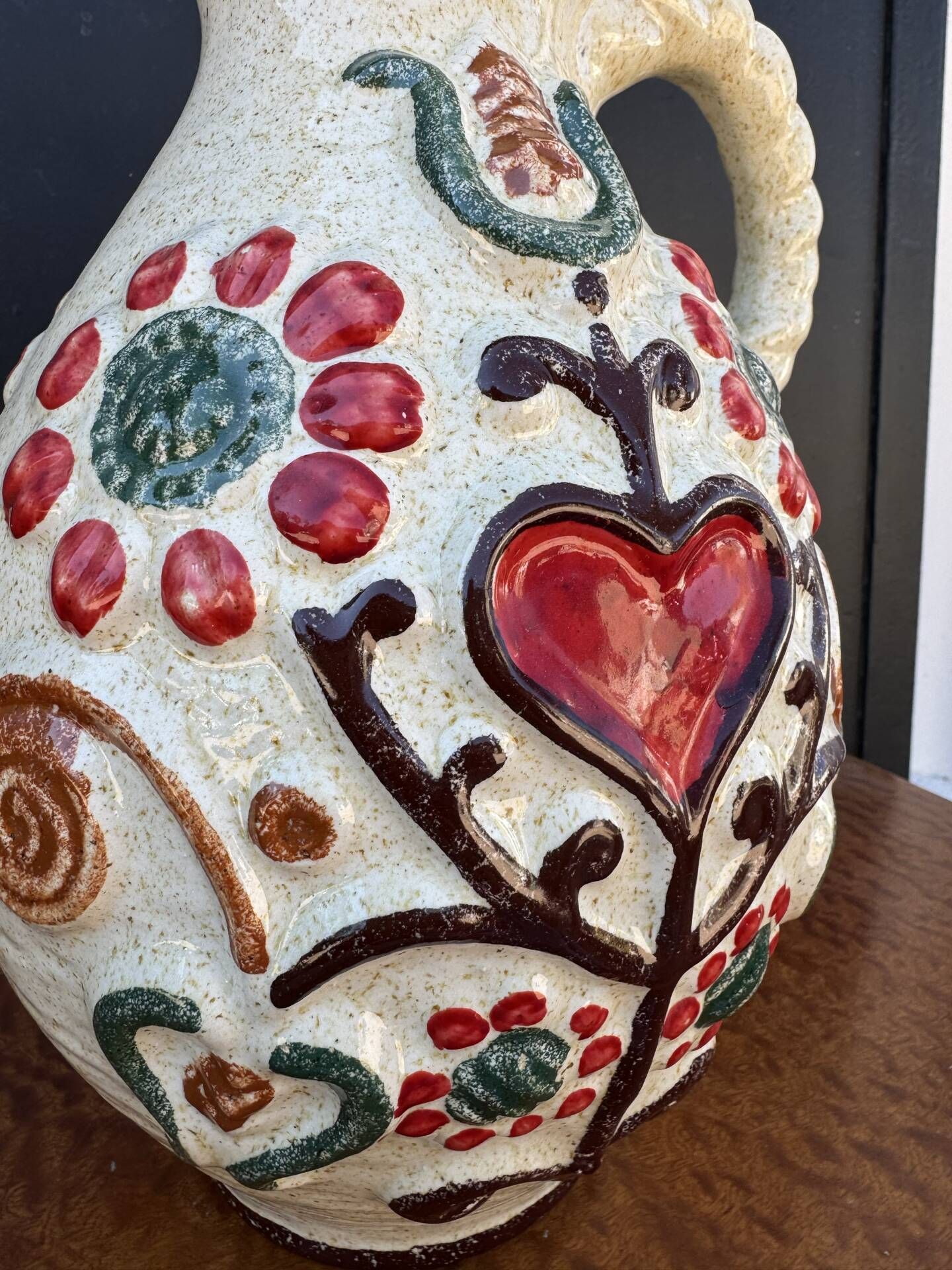 Ceramic jug vase West Germany 1960s