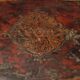 Antique lacquered oak work table, France, 20th century