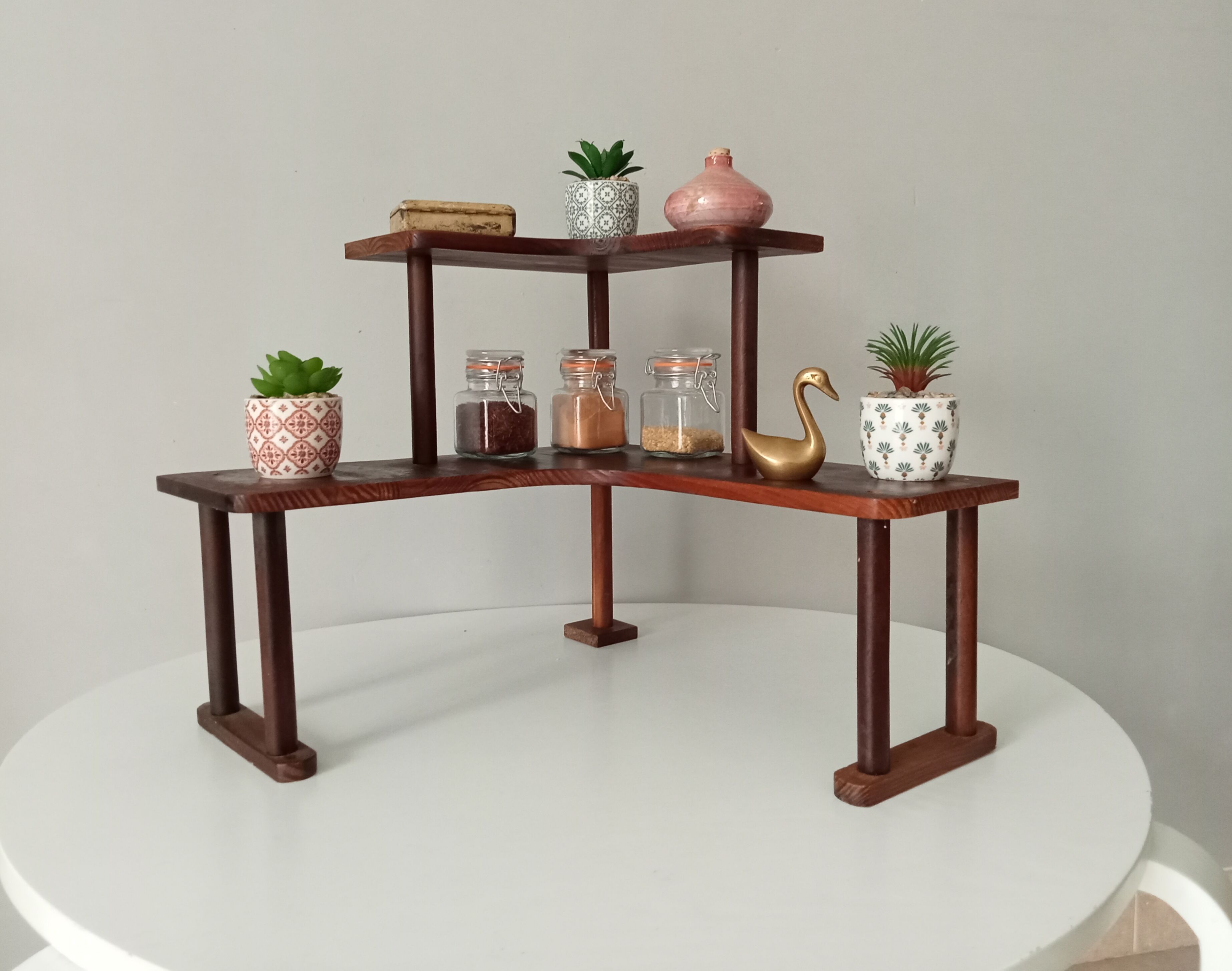 Vintage wooden shelf