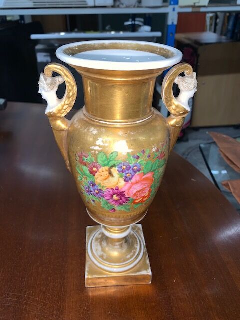 Empire period porcelain vase