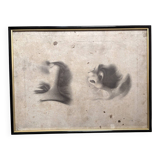 Old Print Engraving 19th Century Shadowed Notebook Nose - Bertrand Reverdin Coindet