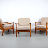 Vintage teak lounge chair by Juul Kristensen, 1960s
