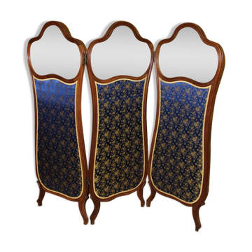 Paravent de style Louis XV en noyer