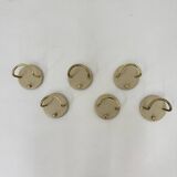 Set of 6 wall coat hooks by Schönbuch , 1970s Germany