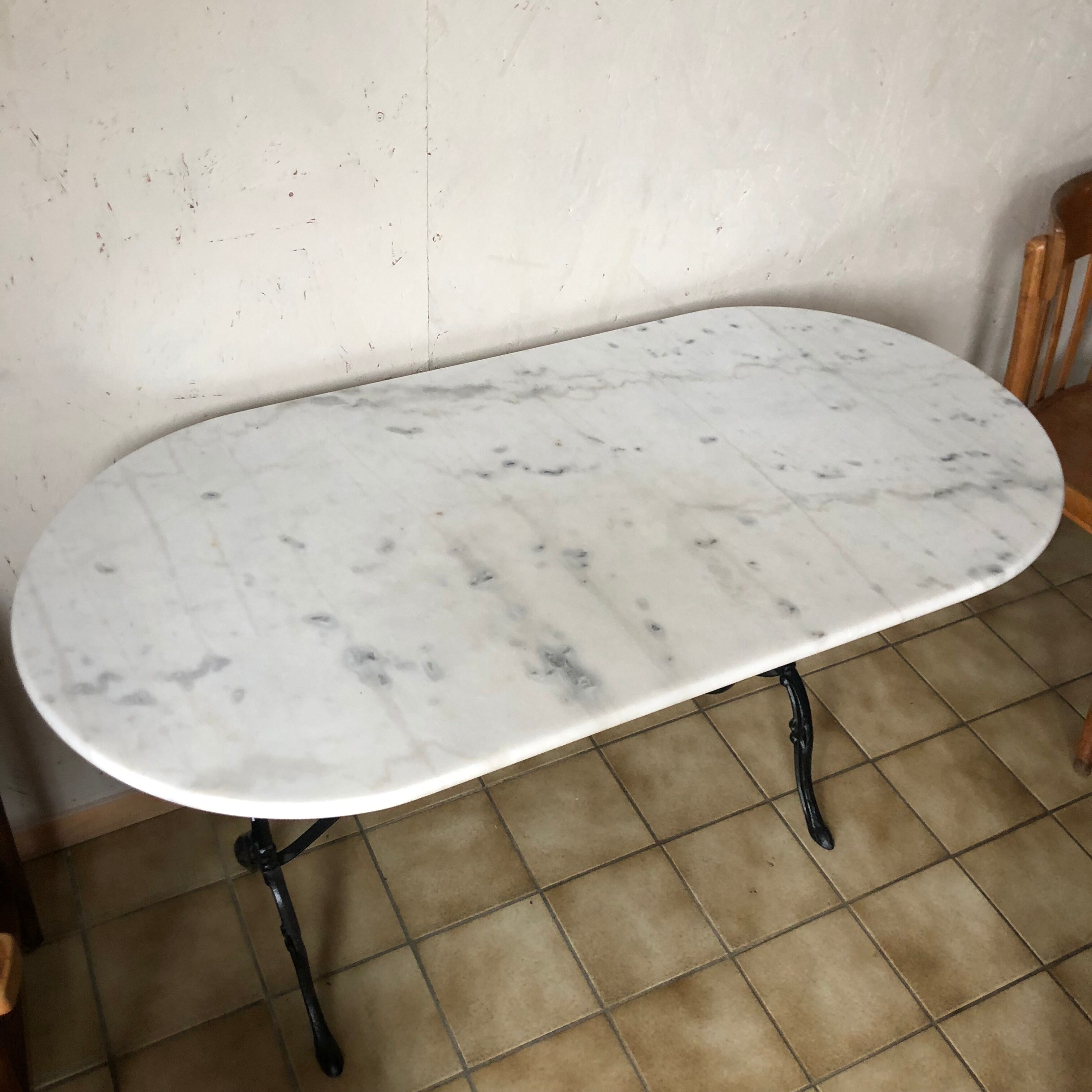 Marble bistro table