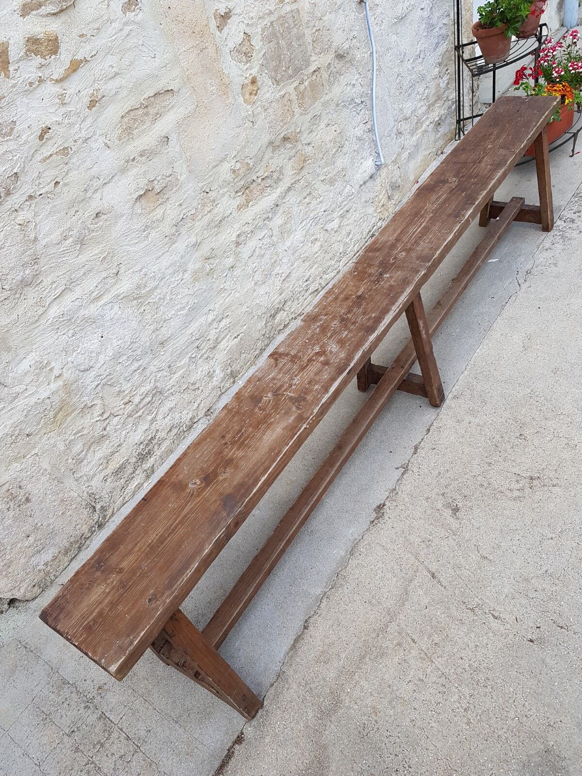 Old farm bench
