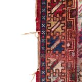 Tapis ancien multicolore fait main - 238cm x 175cm