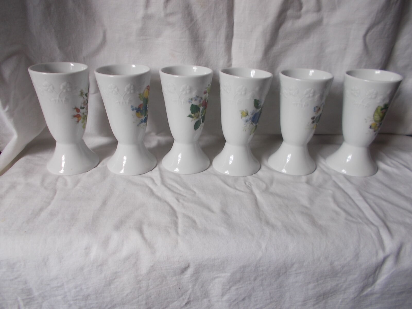 Set of 6 porcelain mazagrans