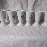 Set of 6 porcelain mazagrans