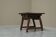 Primitive side table in wood and wrought iron, 18th century.