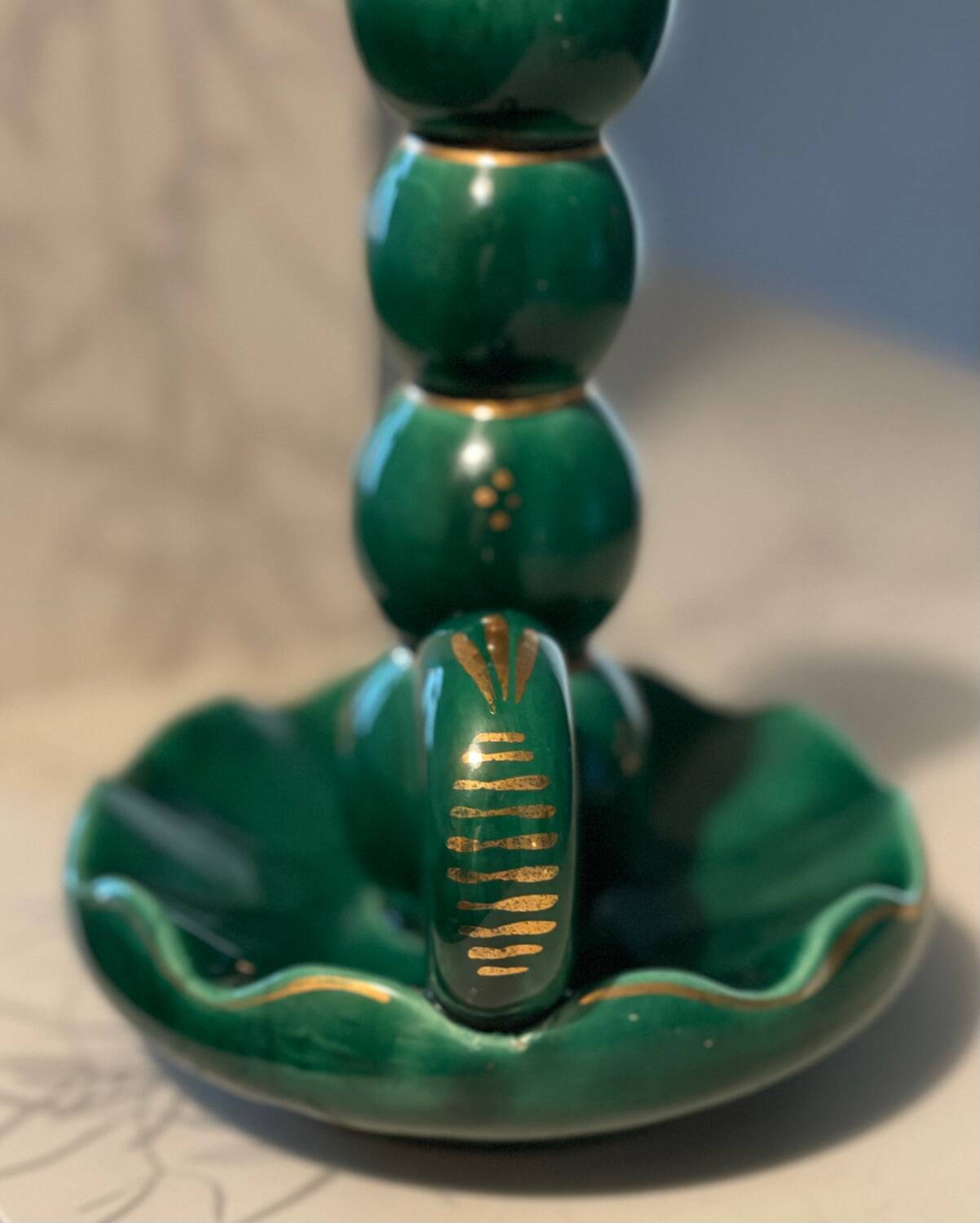 Ceramic candle holder 1950