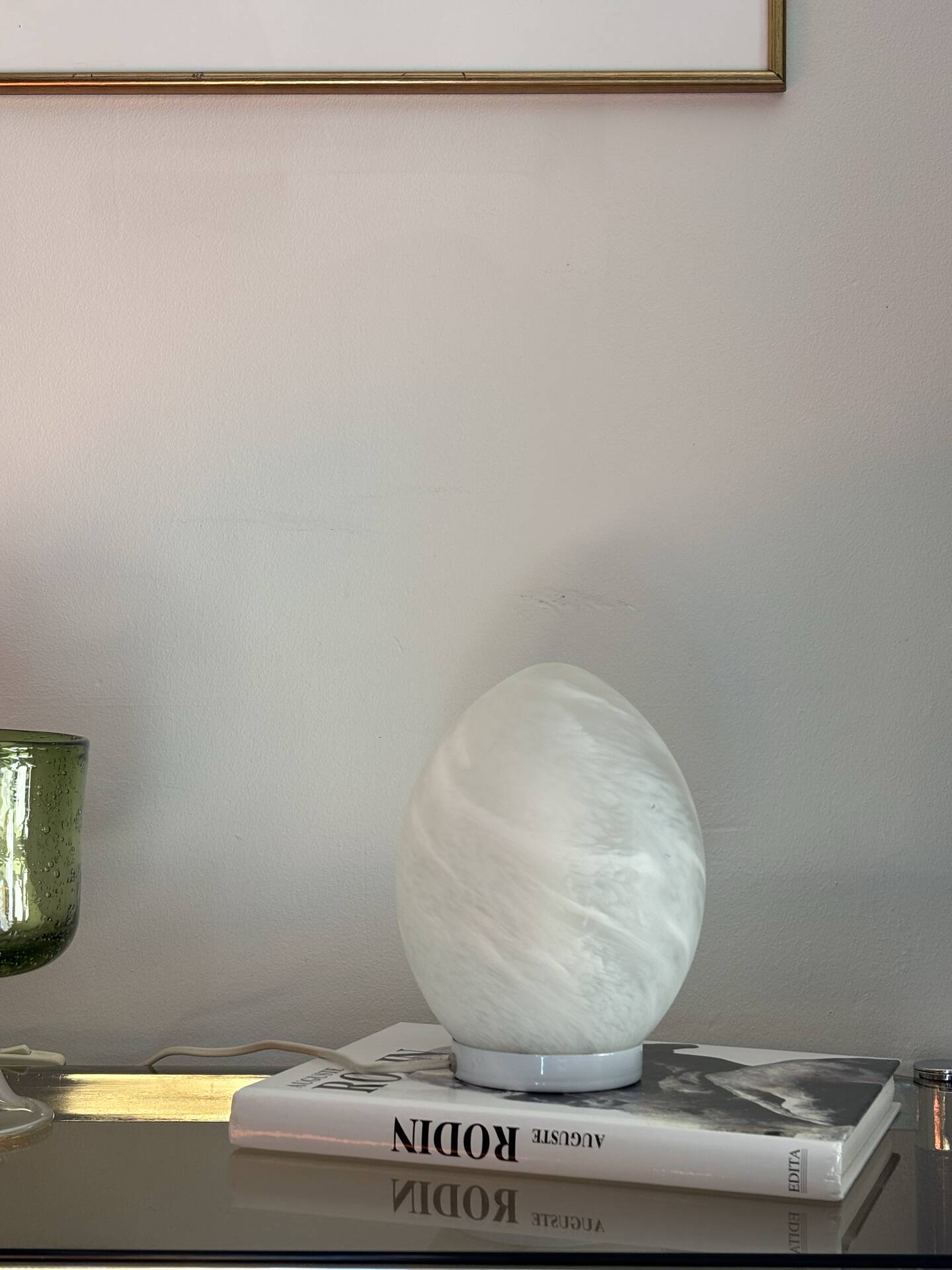 Vintage egg lamp
