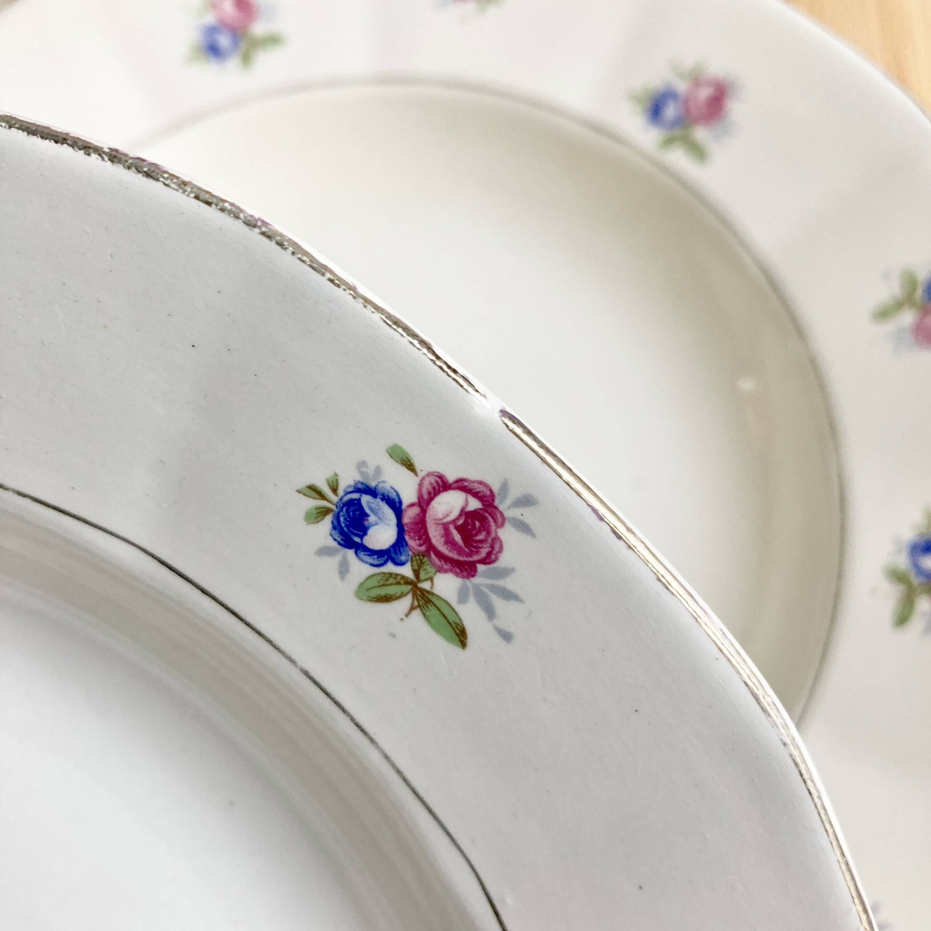 6 Digoin soup plates