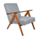 Vintage original armchair 60s, VAR edition, fully restored, poule fabric, stylish