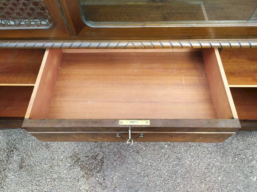 Louis XV Sideboard - Canework - Display Case - 4 Drawers - Wood