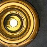 Lampe de table vintage italienne Cascade en verre fumé, années 1970