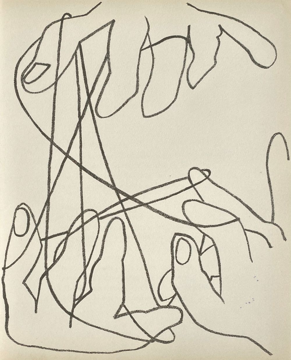 Françoise gilot pages d'amour iv lithograph 1951