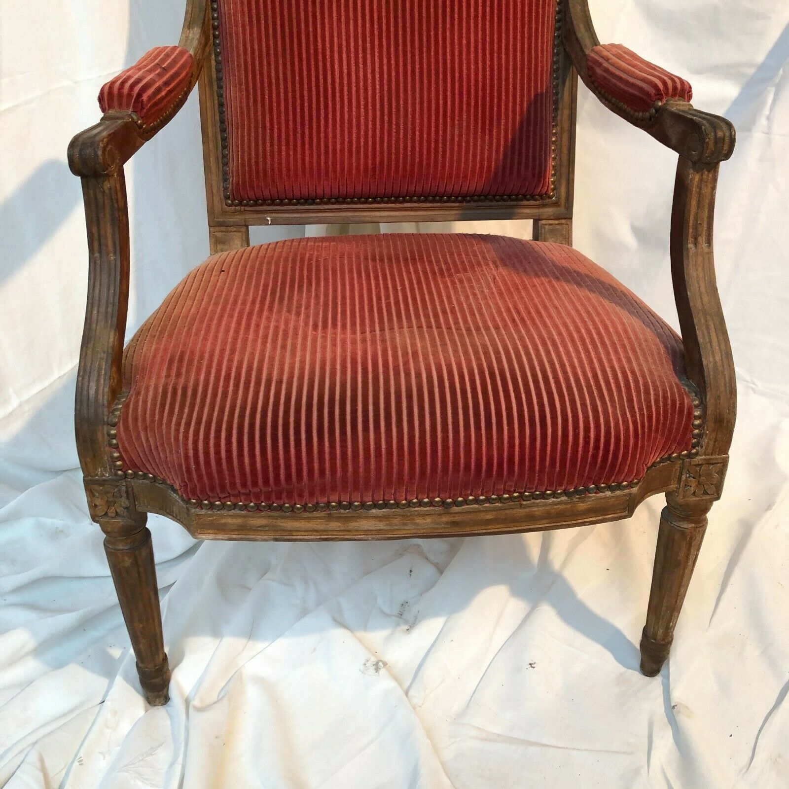 Louis XVI period flat chair