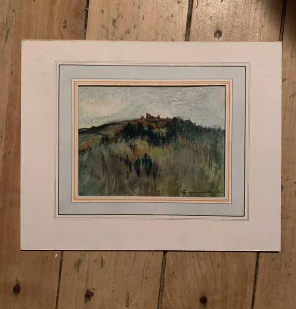 Jean Jacques GRUNENWALD  - Gouache Et Pastels - Paysage de Montagne