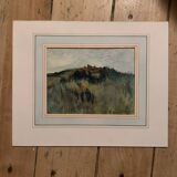 Jean Jacques GRUNENWALD - Gouache and Pastels - Mountain Landscape