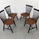 Swedish Teak Chairs by S. E. Fryklund for Hagafors, 1960s, Set of 4