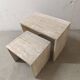 Nested tables in travertine
