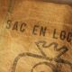 Cushion canvas of Jute black letters "Bag for rent" Deco Loft 35 x 50 cm