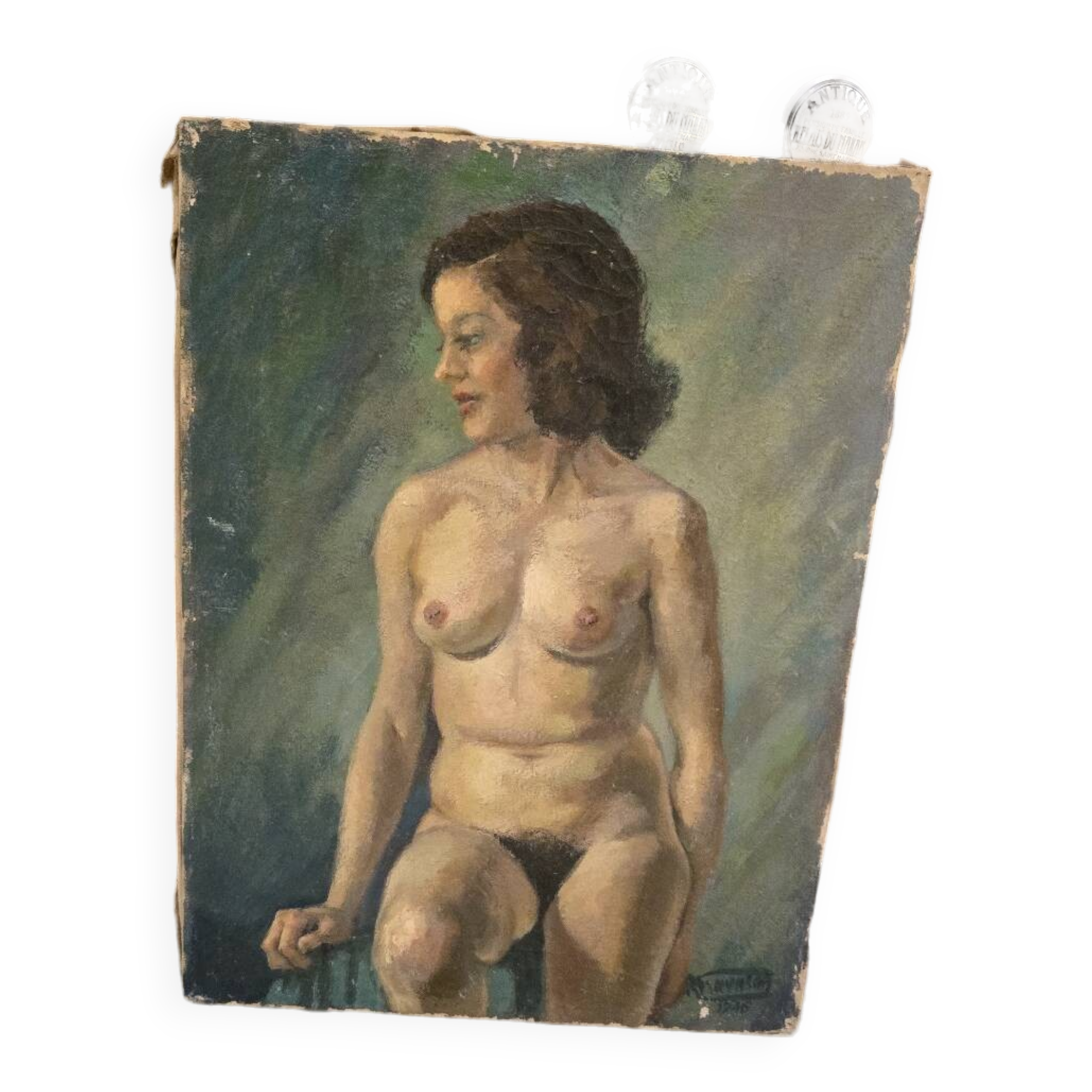 Nude oil painting