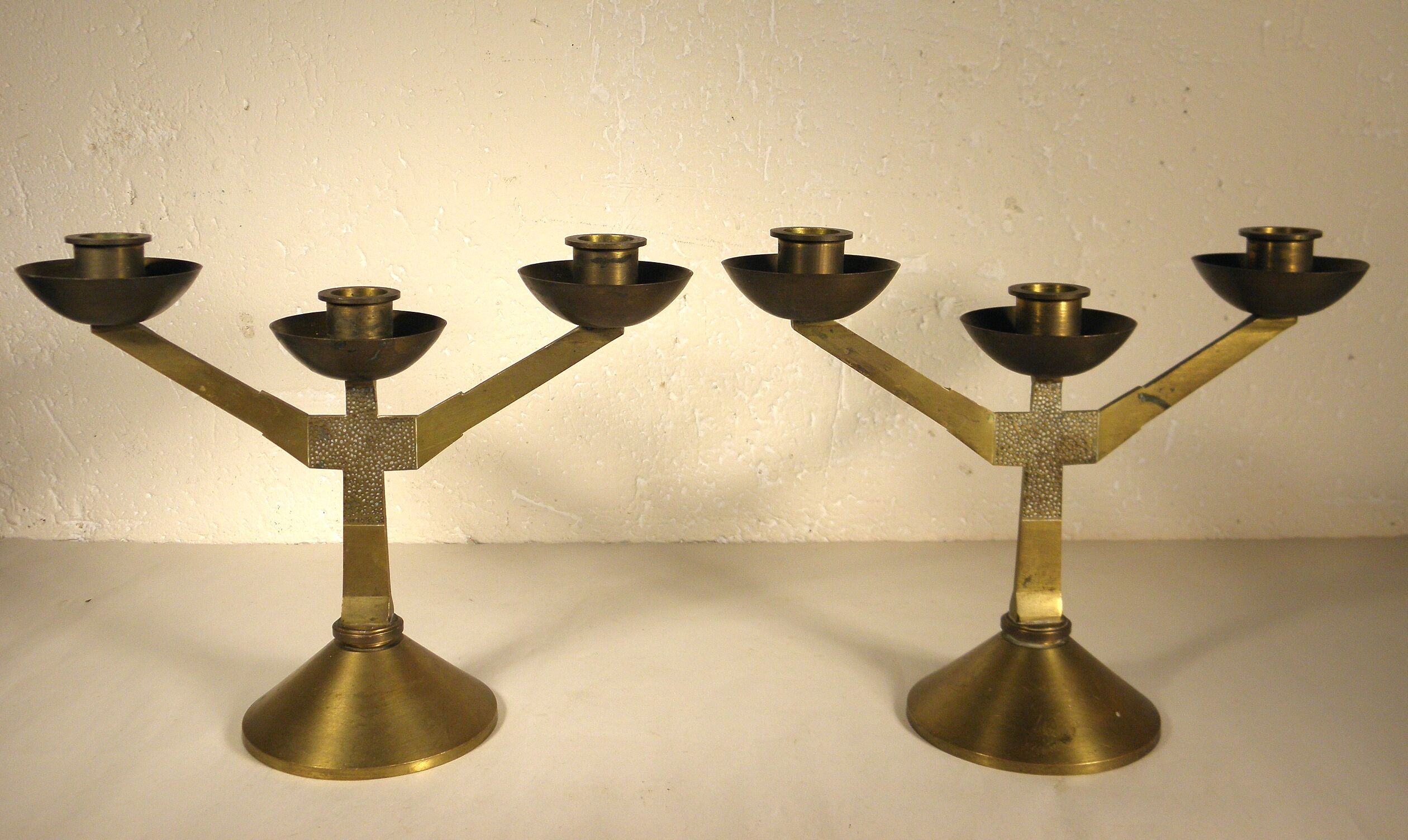 Pair of Arts and Crafts candlesticks