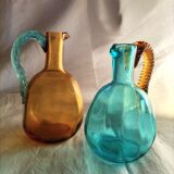2 pichet en verre anciens Georges Sand