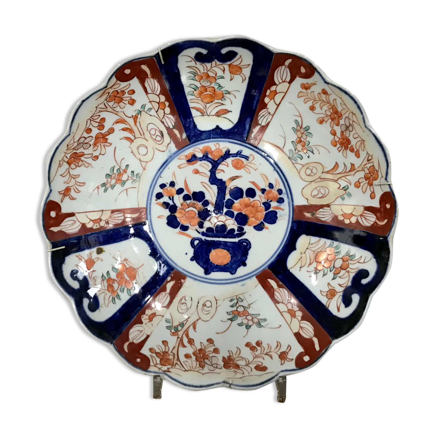 Assiette Imari japonais en porcelaine 30 cm