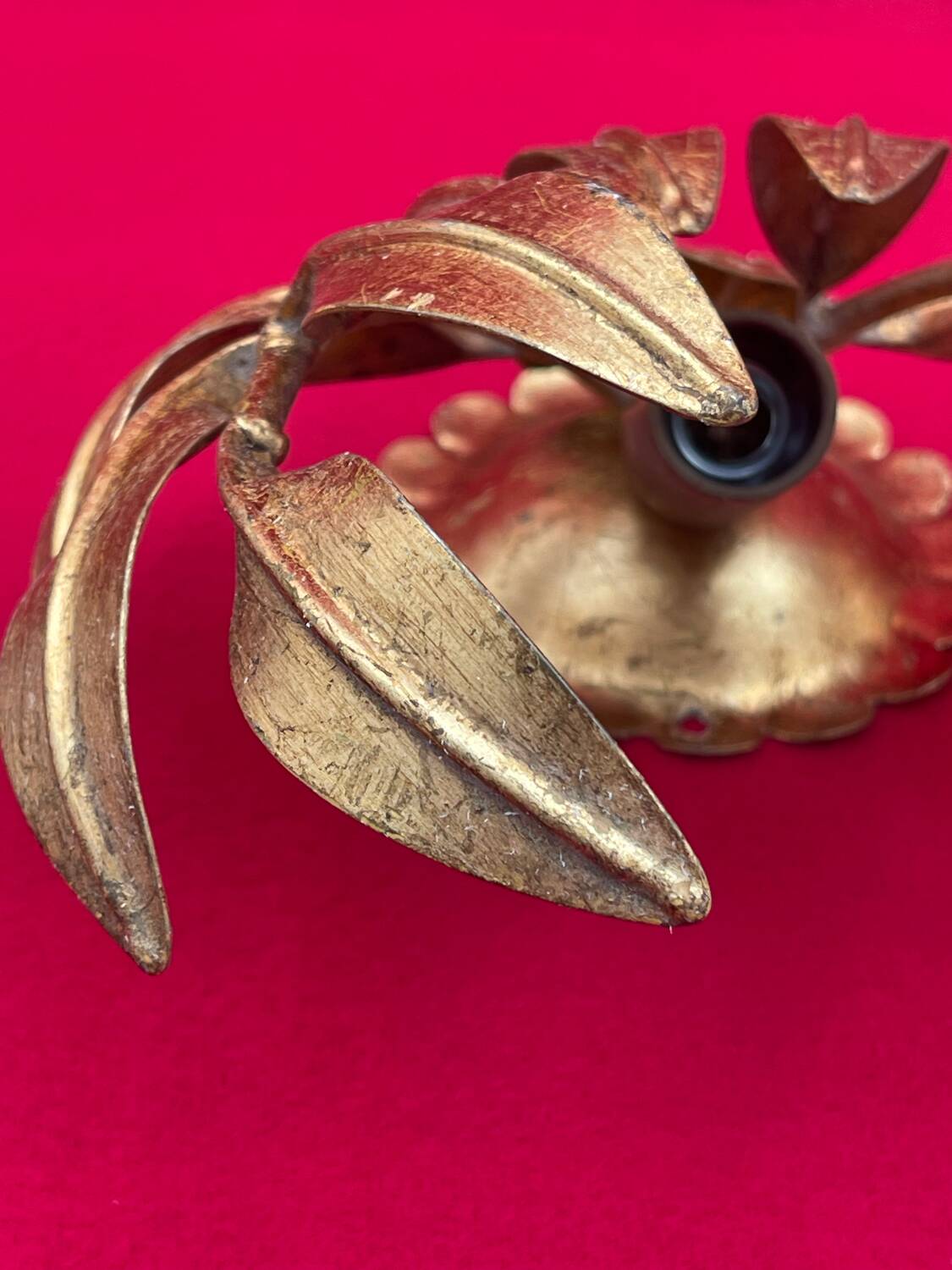 Golden Leaf Appliques Hans Kögl Style 1960/70 Hollywood Re