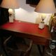 Louis Philippe style walnut desk.