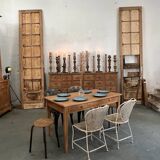 Oak farm table with two drawers