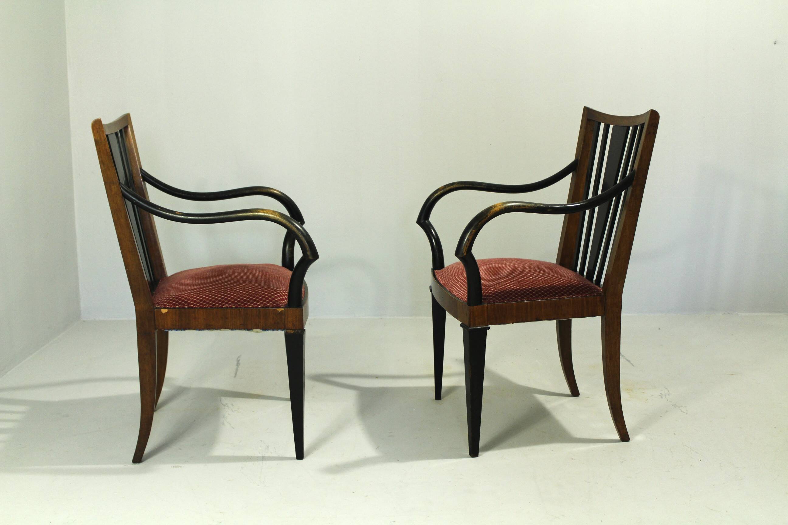 Pair of Large Palace Armchairs, Art Deco, Austria 1920