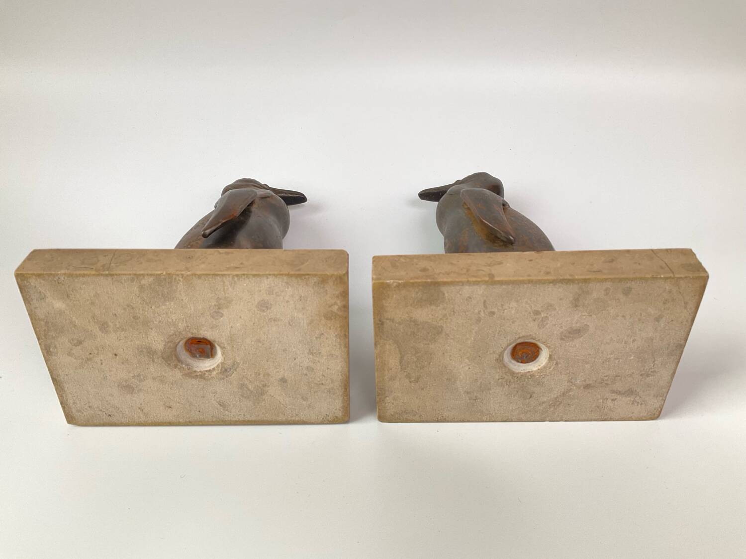 Serre-livres Art Déco pingouin