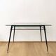Metal and Glass Dining Table, 1970s