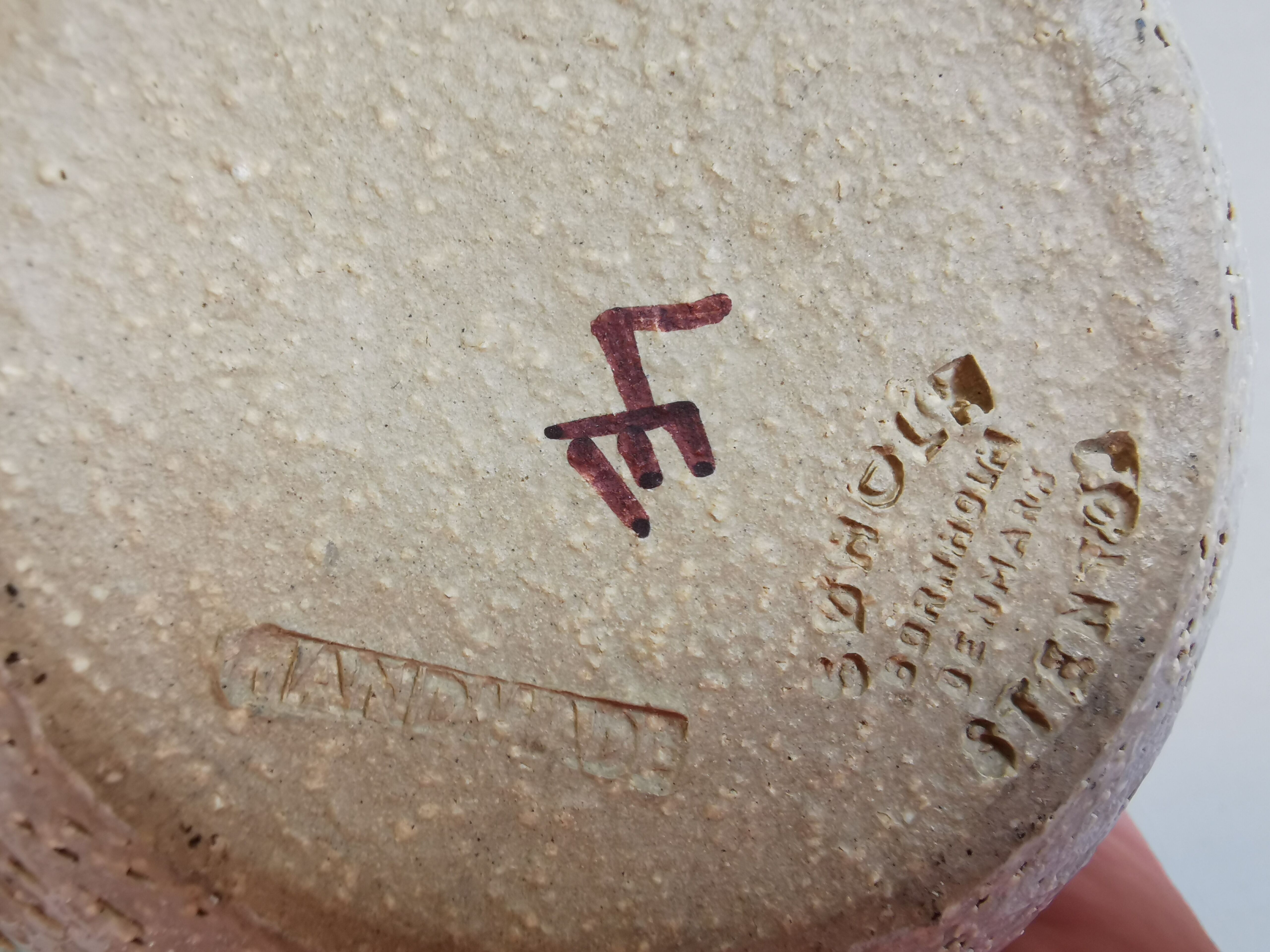 Vase from Danish Søholm art pottery, Bornholm 1960s.
