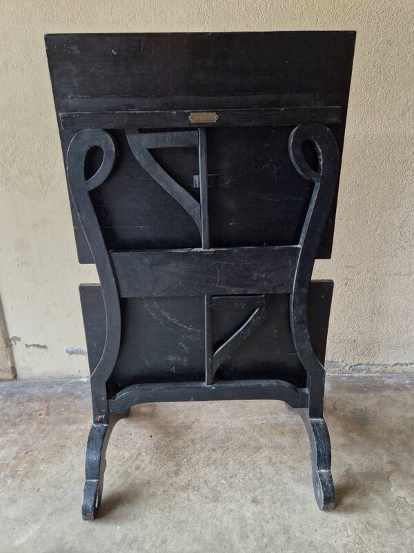 Maison Alphonse Giroux - Table, mute or writing server with 2 low shelves