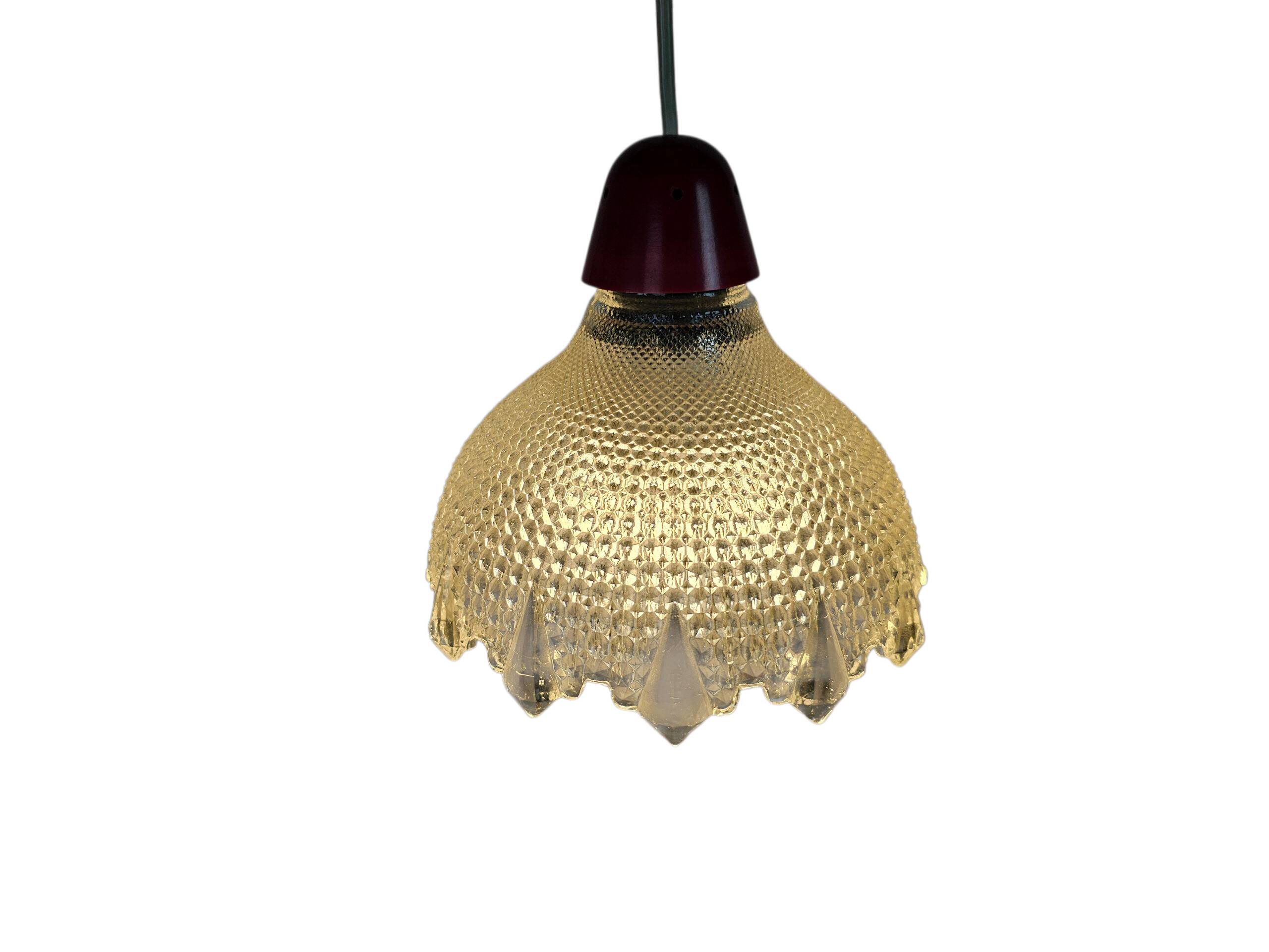 Erco Leuchten - Germany - pendant lamp - holophane style - Space Age - crys