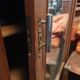Original Parisian wardrobe with a jagged cornice