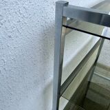 Chrome shelf with smoked glass