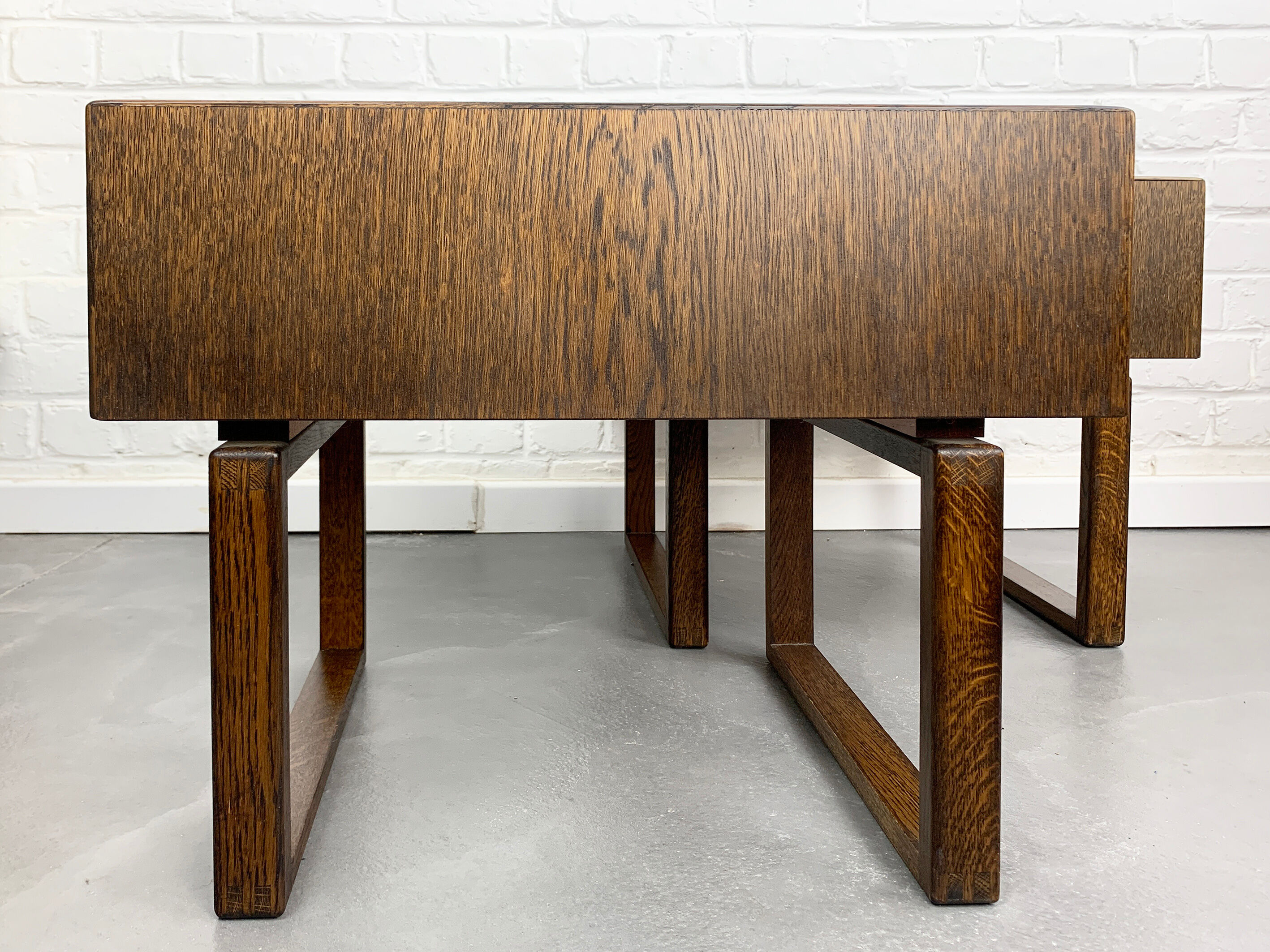 Pair of Scandinavian Planters Made of Exotic Wood, Kai Kristiansen, Salin Mobler, Denmark, 1960