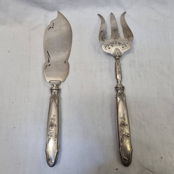 Couverts de service à poisson Argent